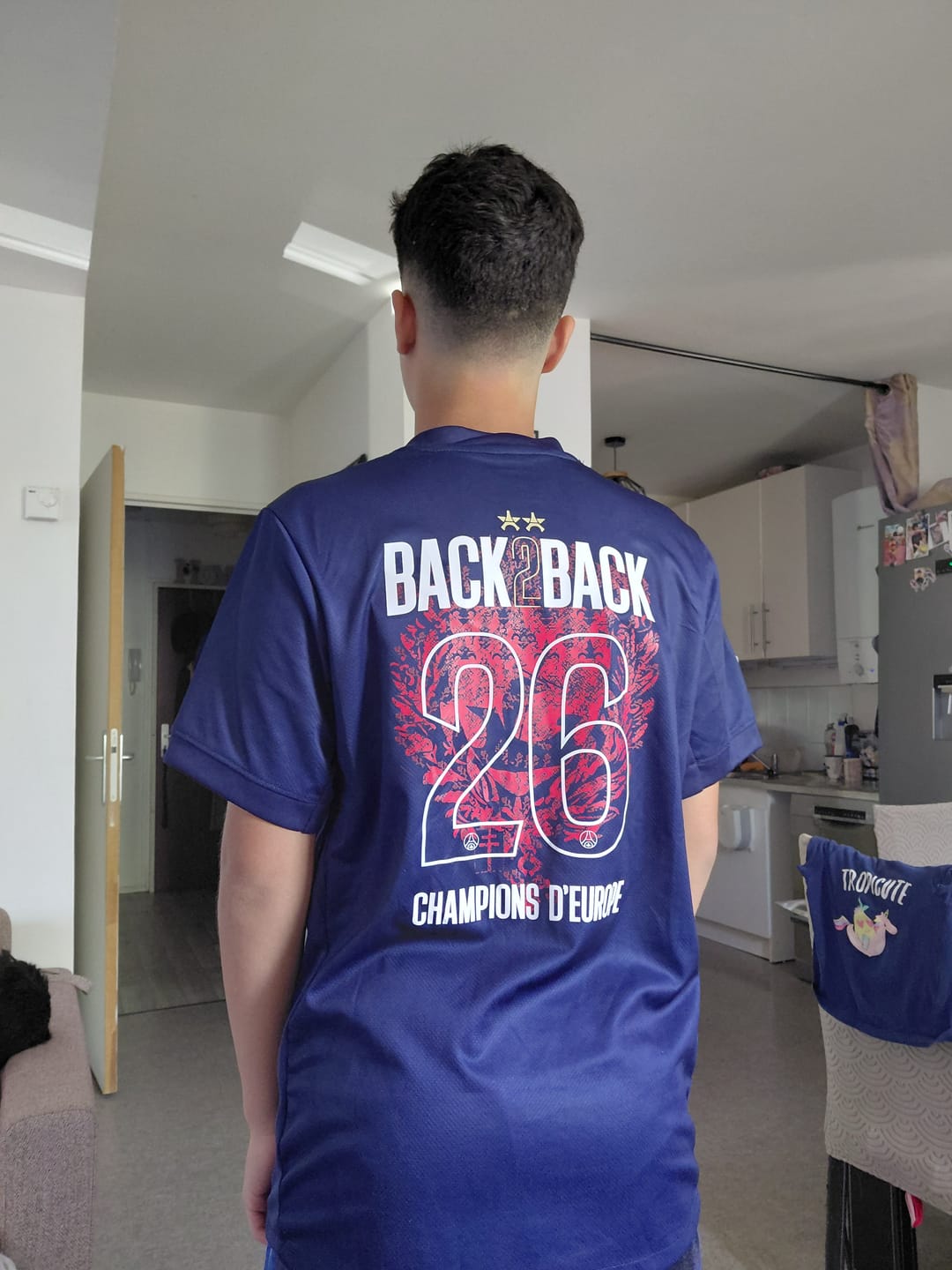 Customer photo review of Maillot Paris Saint Germain Back 2 Back domicile - (PSG)