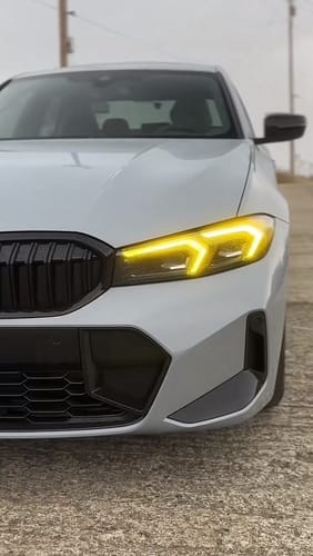 Customer photo review of BMW G20 G21 3 SERIES YELLOW DRL KIT