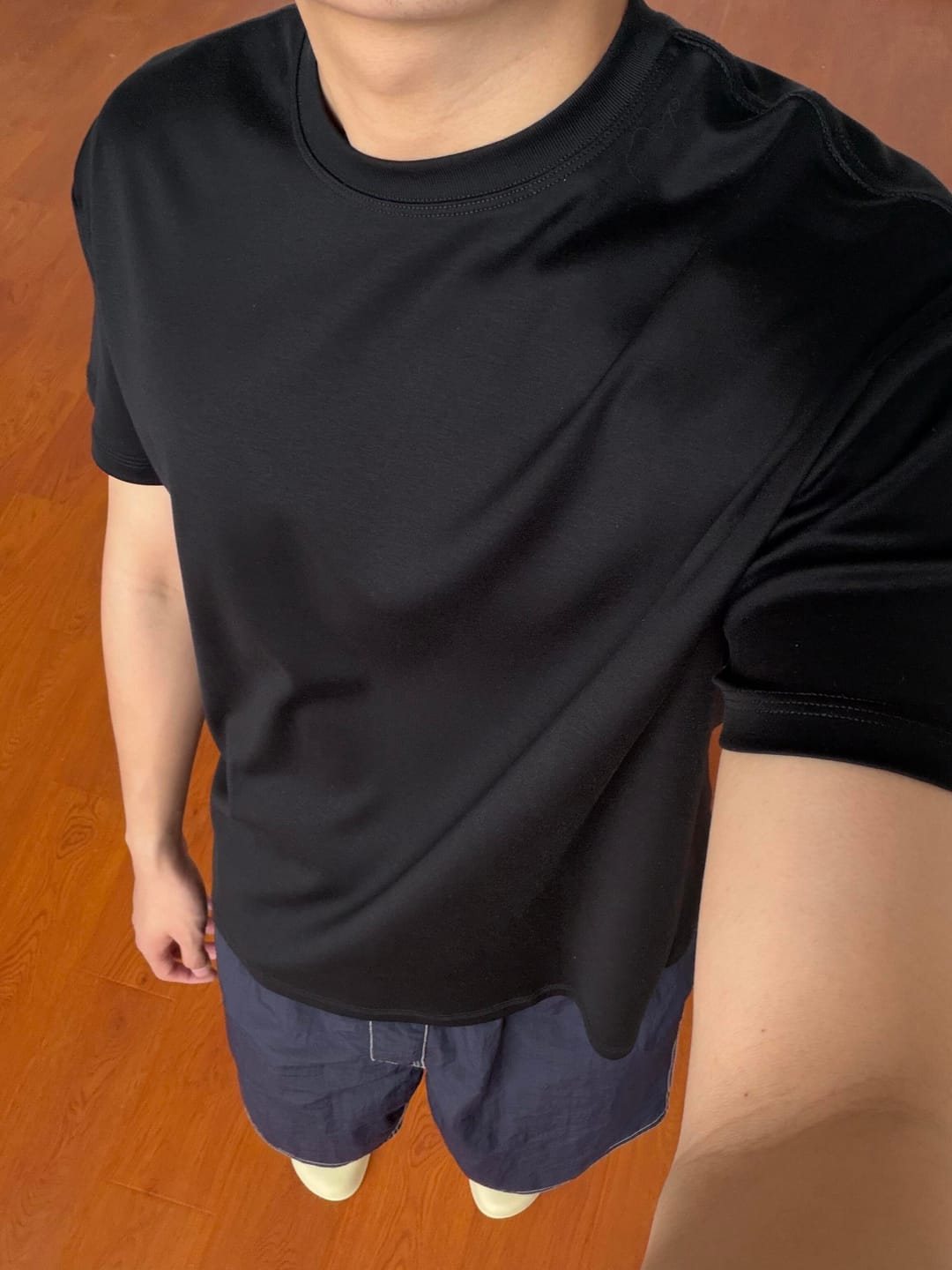 Customer photo review of The Supima Relaxed Tee