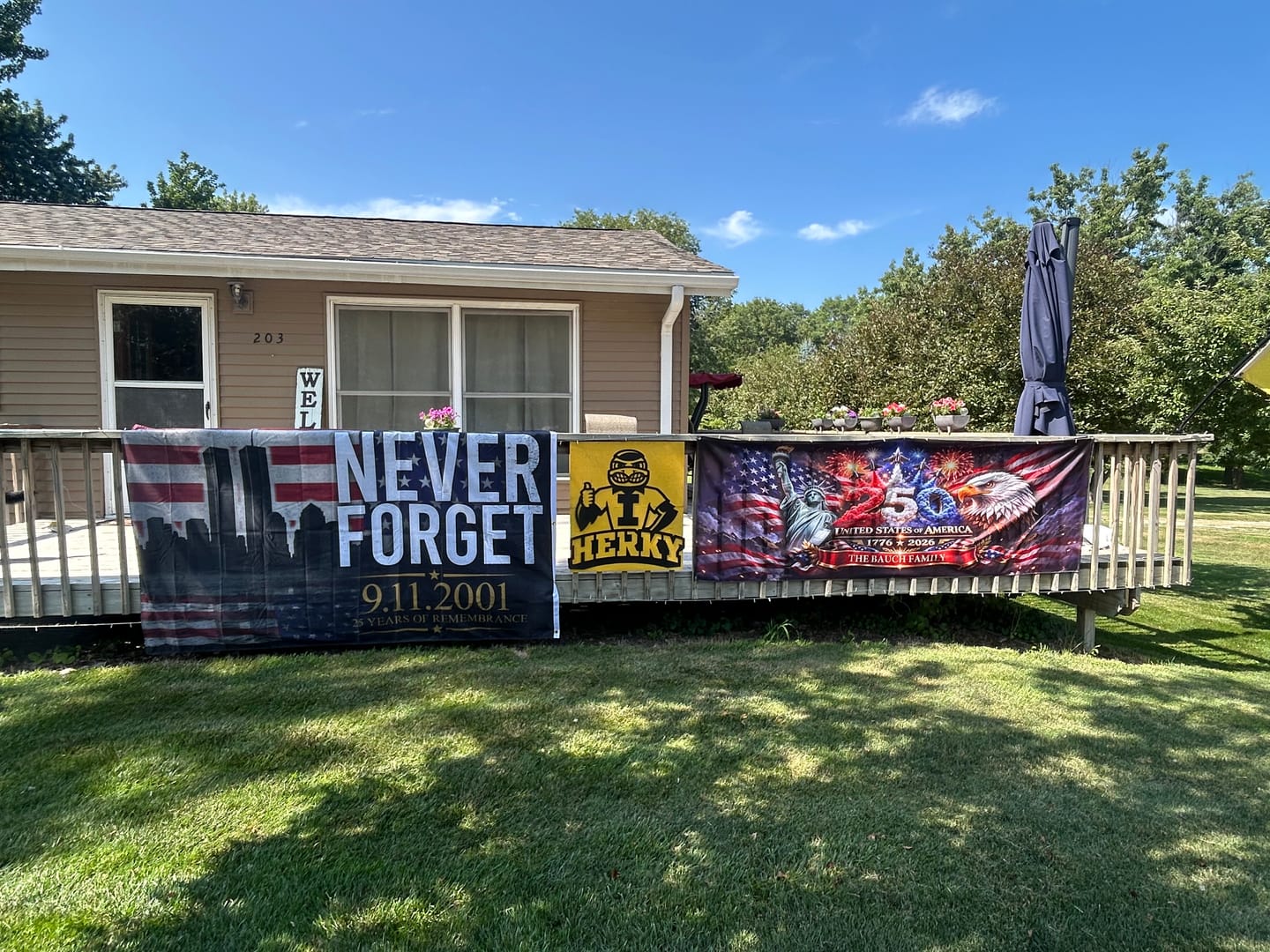 Customer photo review of Never Forget 9.11.2001 Flag
