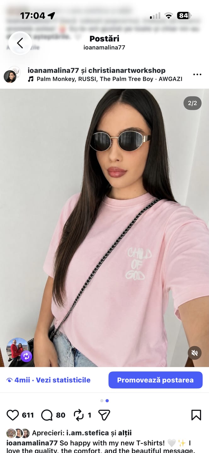 Customer photo review of Christianartworkshop Child of God Cotton Adult T-shirt