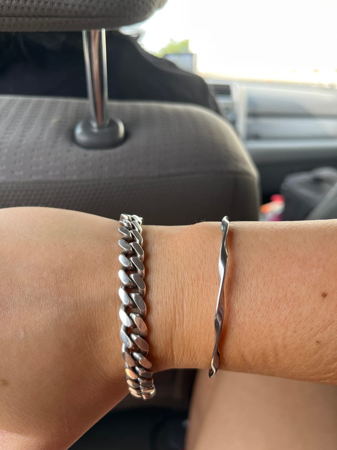 Customer photo review of Twisted Imari Silver Bangle
