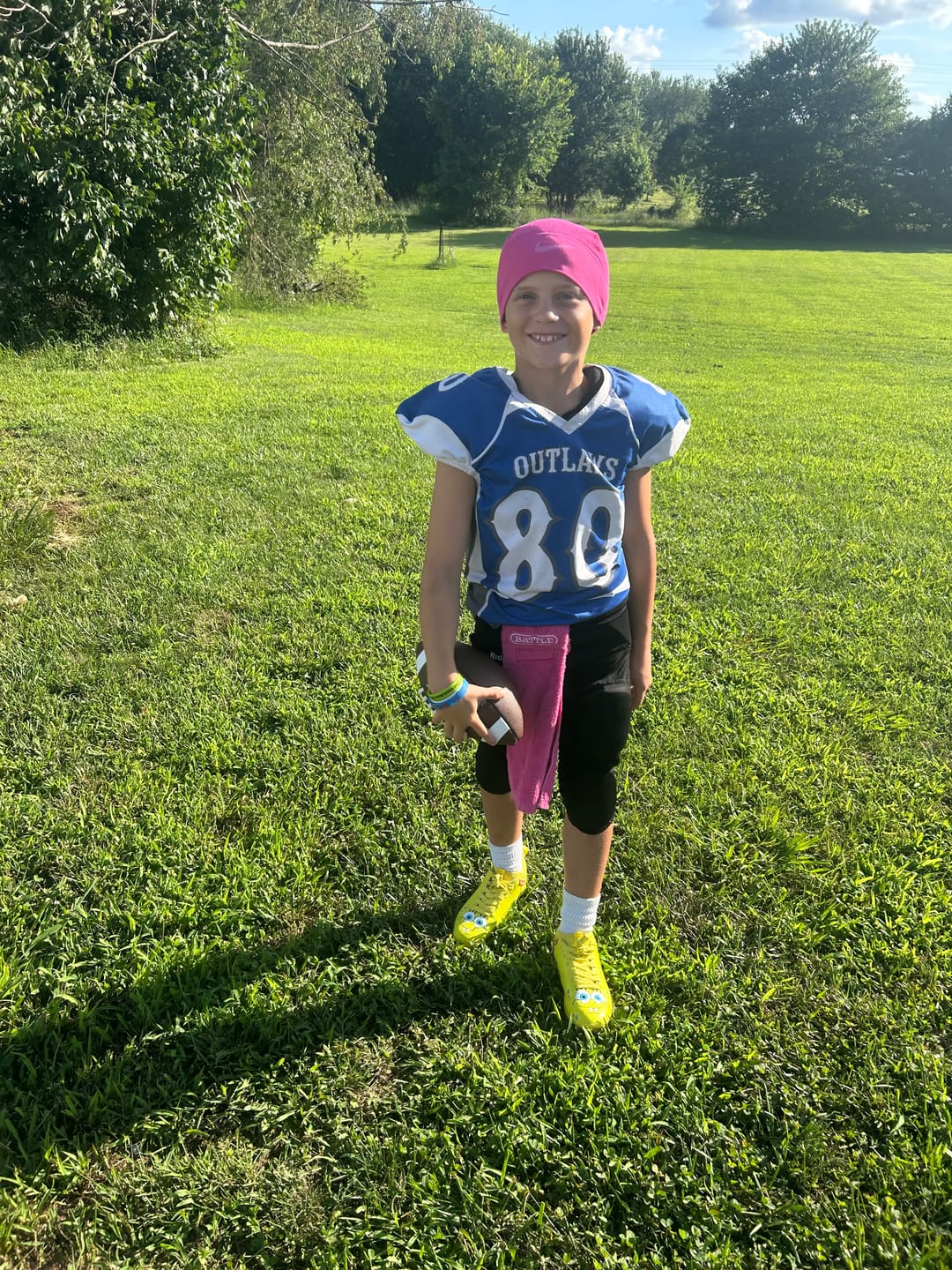 Customer photo review of SpongeBob Football Cleats - Quantum Speed 2.0 by Phenom Elite