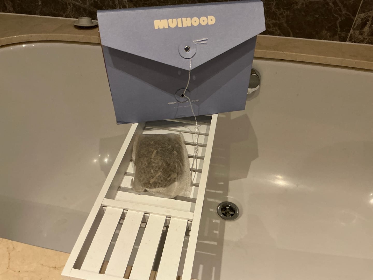 Customer photo review of Mugwort Bath Soak
