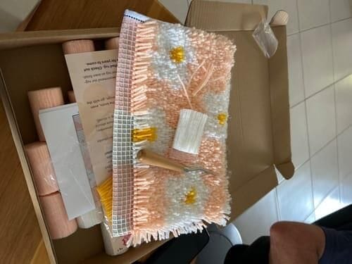 Customer photo review of DAISY - Rug Making Kit