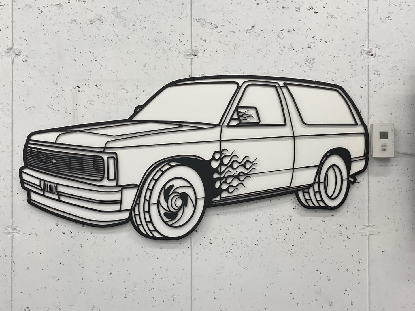 Customer photo review of Your Personalized Car Metal Wall Art - MT1113