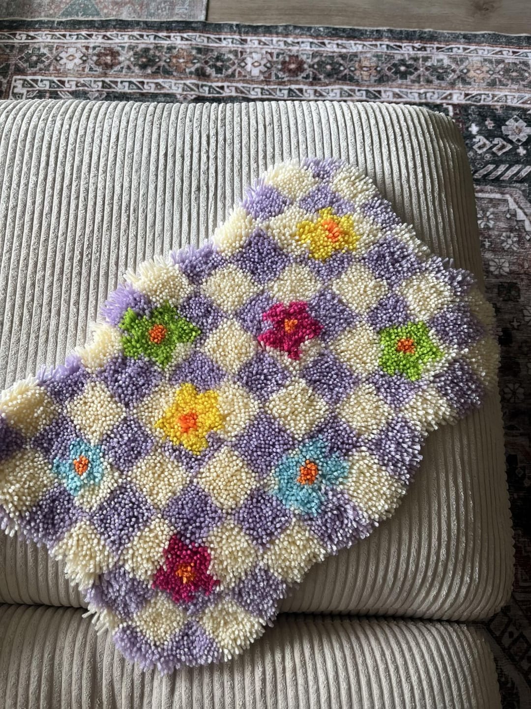 Customer photo review of CHECK ME OUT - Rug Making Kit