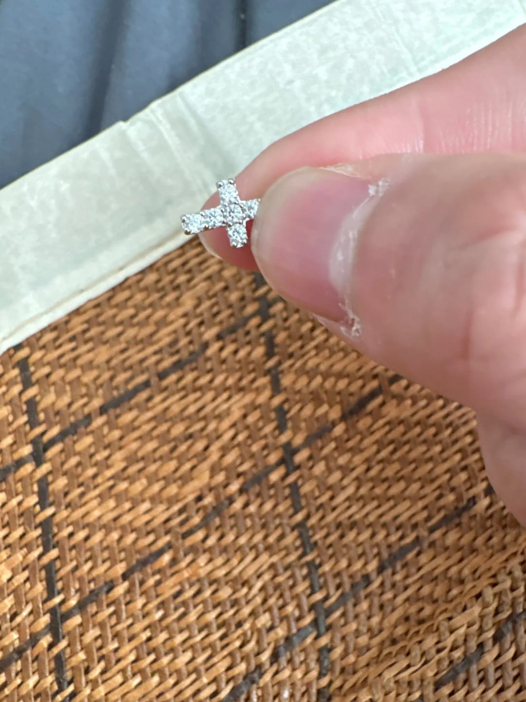 Customer photo review of Chloé Crystal Cross Pendant