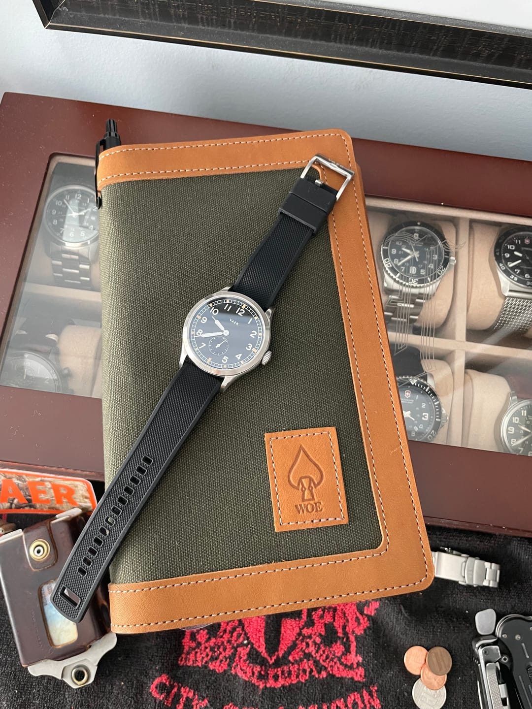 Customer photo review of Leather & Canvas Moleskine Cover