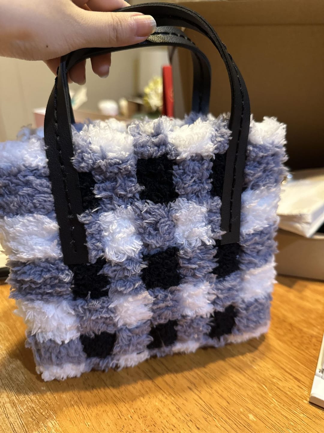 Customer photo review of Neutrals Wavey - Woven Tote Bag Kit