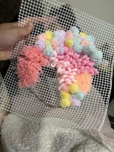 Customer photo review of COTTON CANDY - Moss Coaster Kit