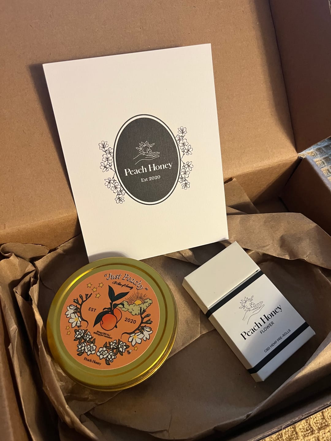 Customer photo review of "Just Peachy" CBD Gummies