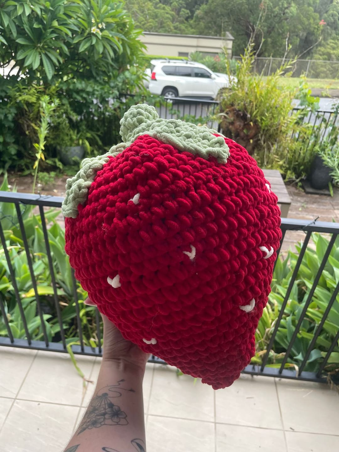 Customer photo review of STRAWBERRY - Chunky Crochet Kit
