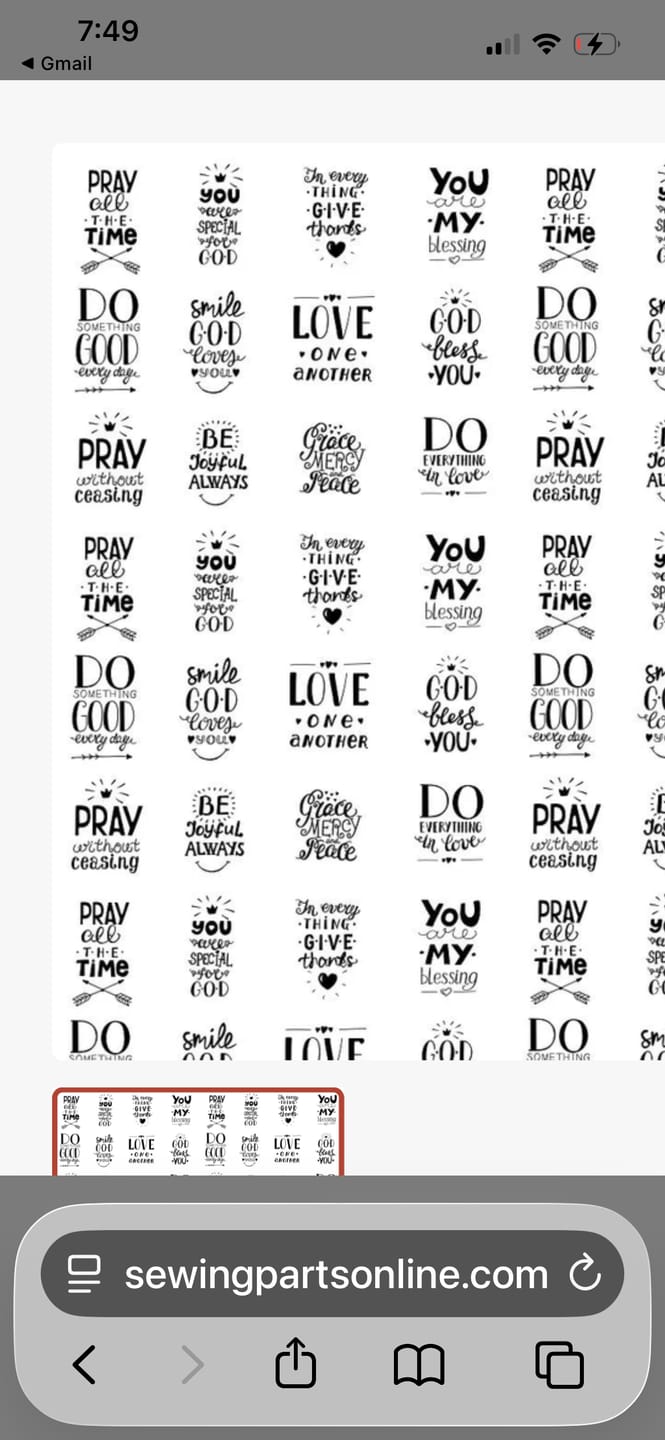 Customer photo review of Christian Quotes #2 Fabric