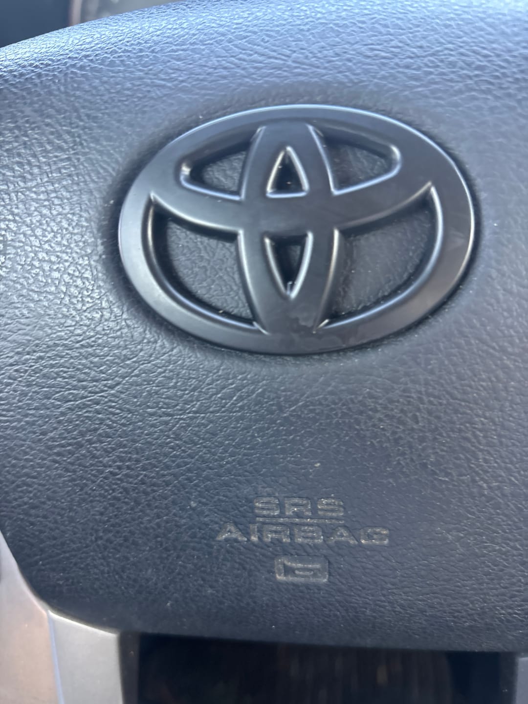 Customer photo review of Steering Wheel Emblem Overlay