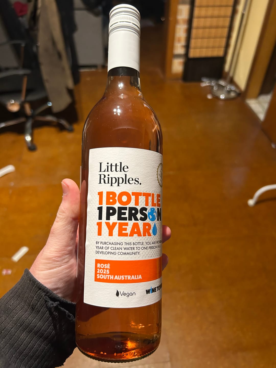 Customer photo review of Zero Sugar Red & Rosé Mix – Vegan Australian Wine | 6 Pack
