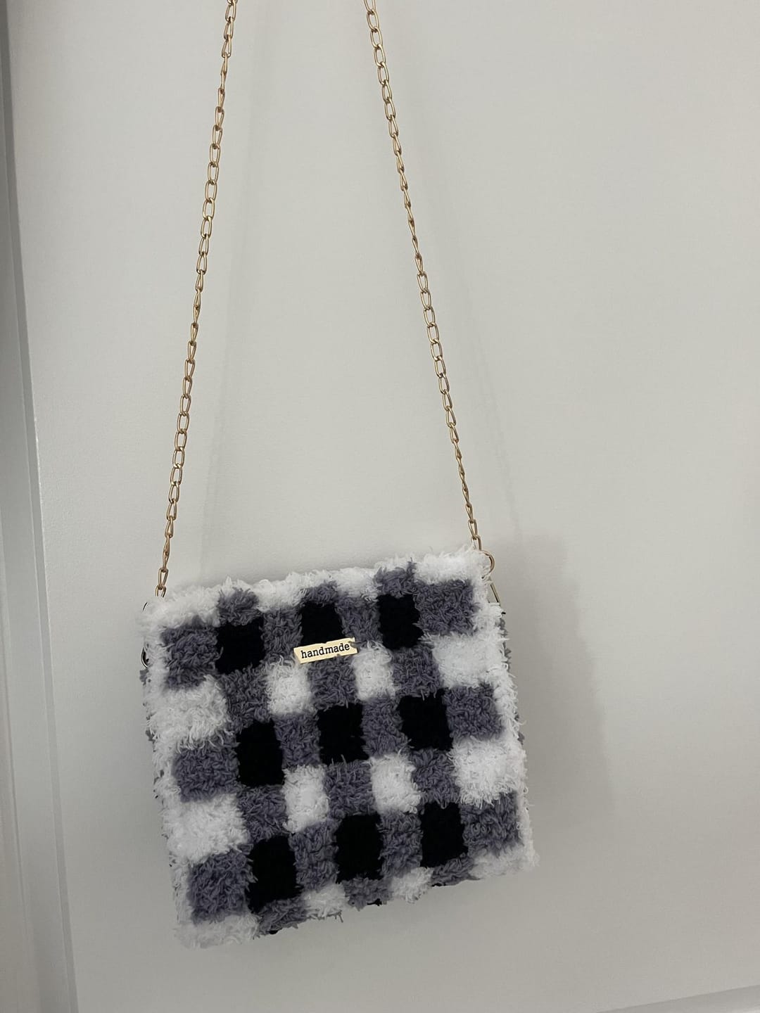 Customer photo review of Black Gingham - Woven Tote Bag Kit