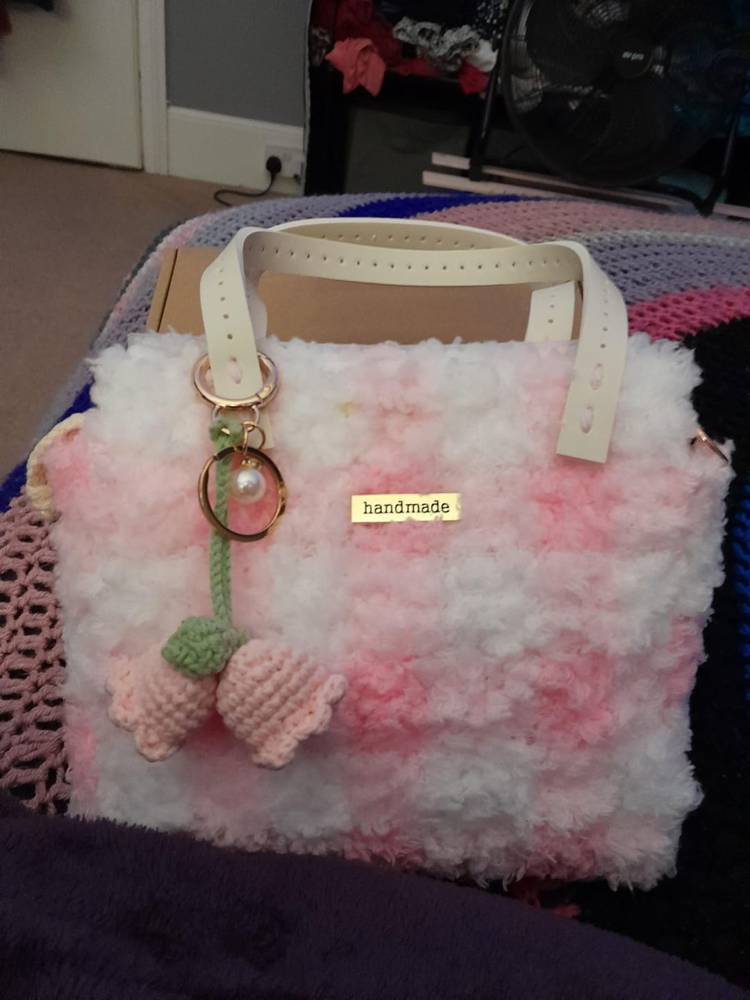 Customer photo review of Pink Gingham - Woven Tote Bag Kit