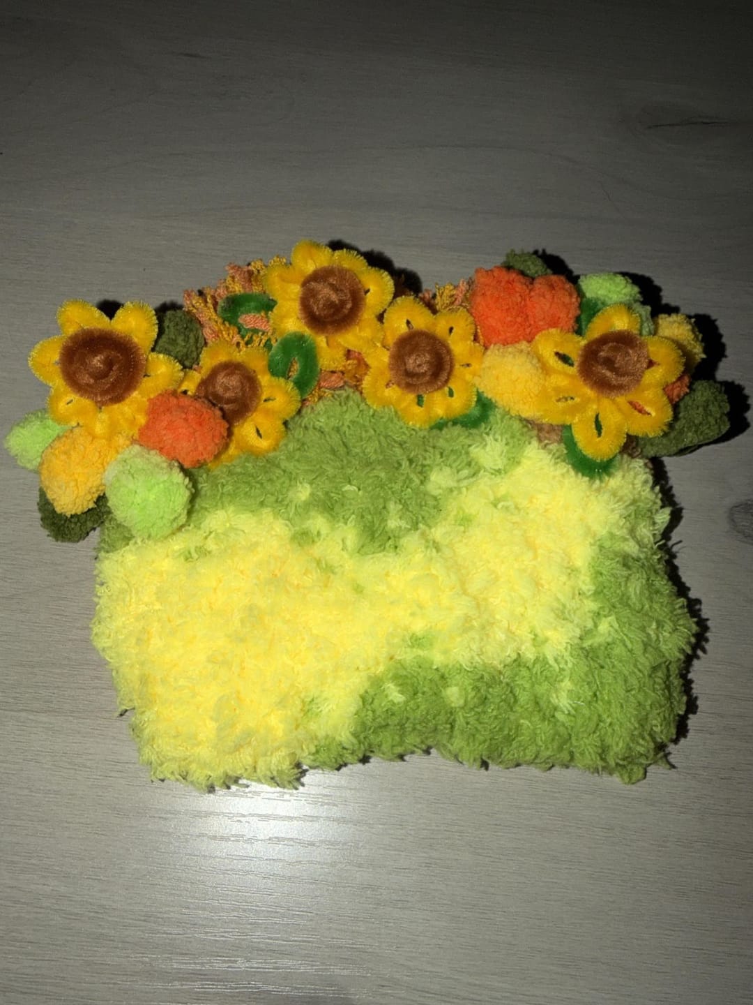 Customer photo review of SUNFLOWER - Moss Coaster Kit