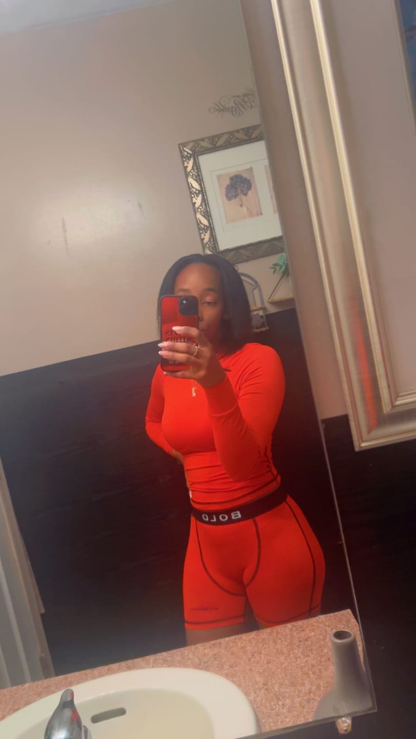 Customer photo review of MAHOGANY GIRL 2 PIECE SET - RED