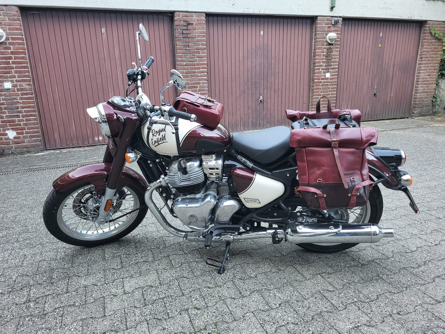Customer photo review of backpack pannier - classic roll top