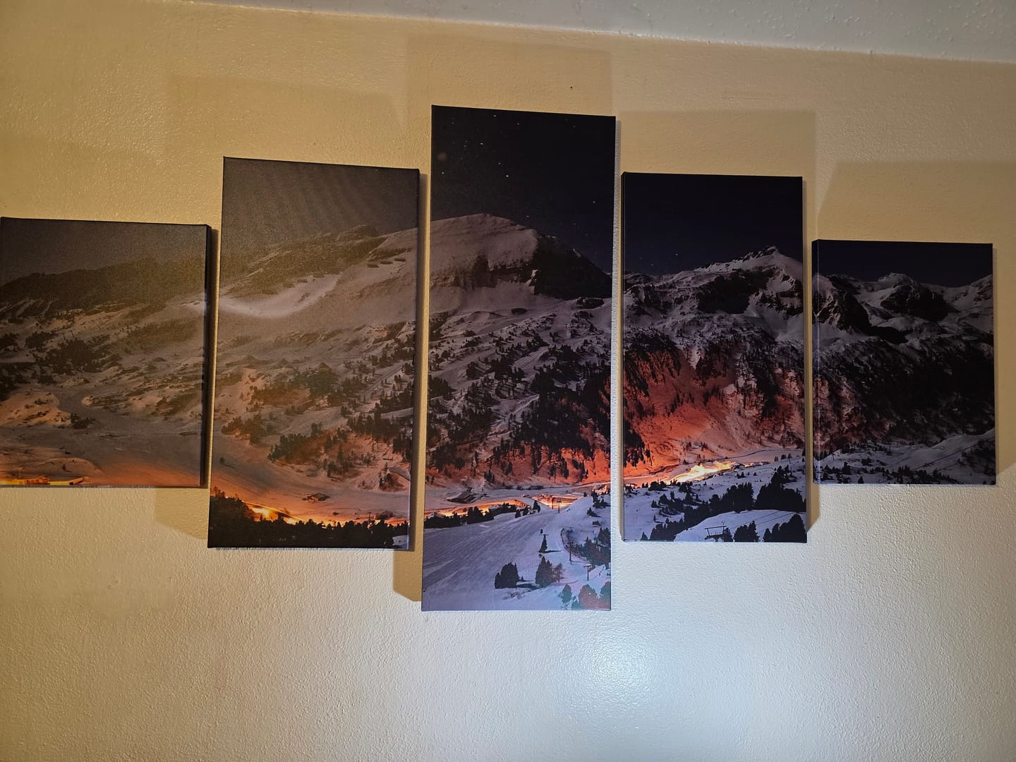 Customer photo review of Snow Mountain Wall Art