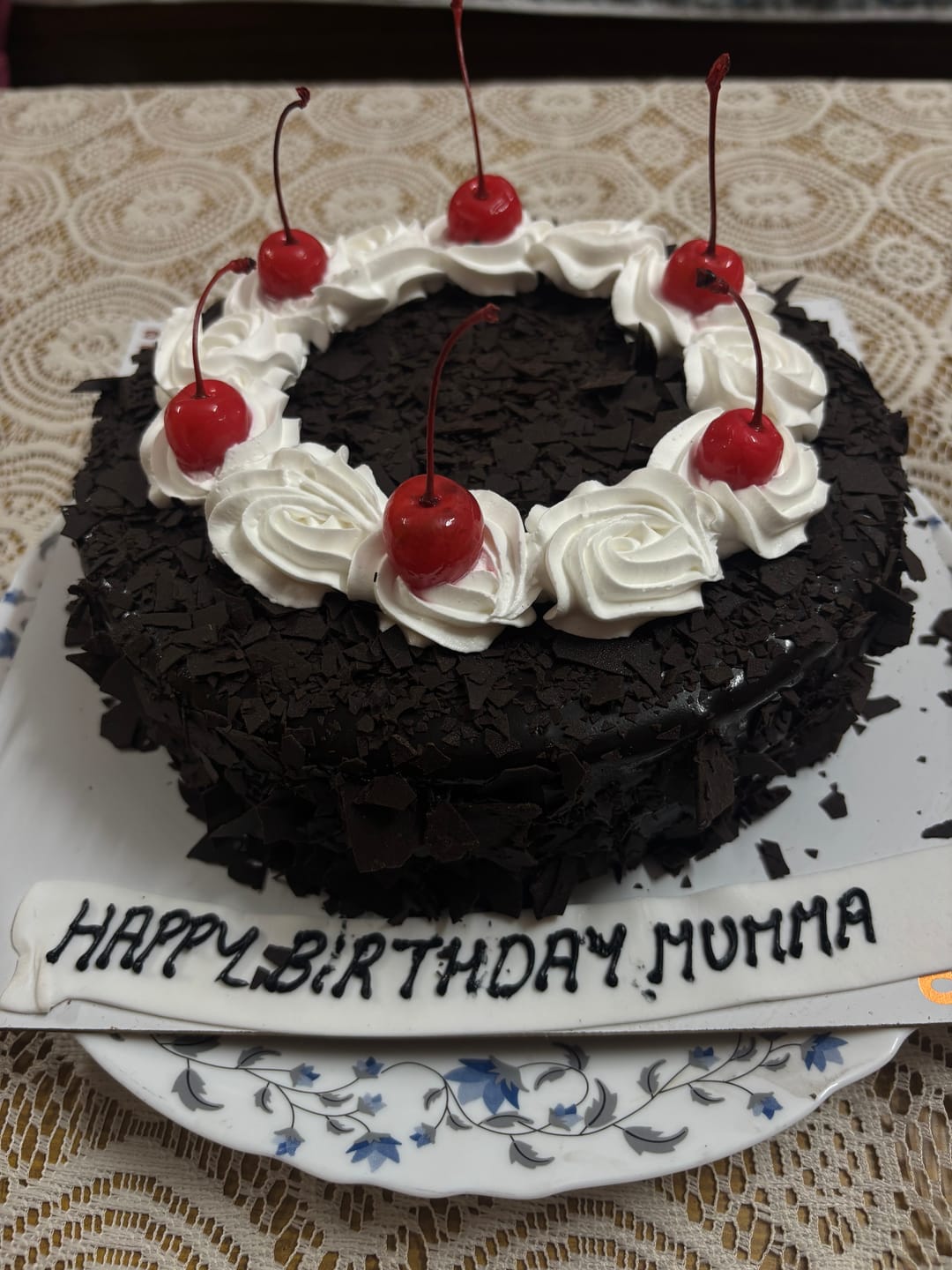 Customer photo review of German Black Forest Cake