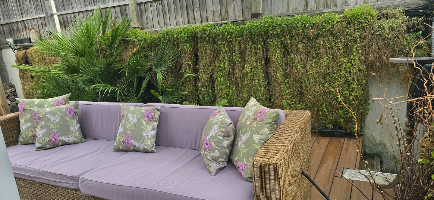 Customer photo review of Outdoor Garden Waterproof Cushion - Evening Garden