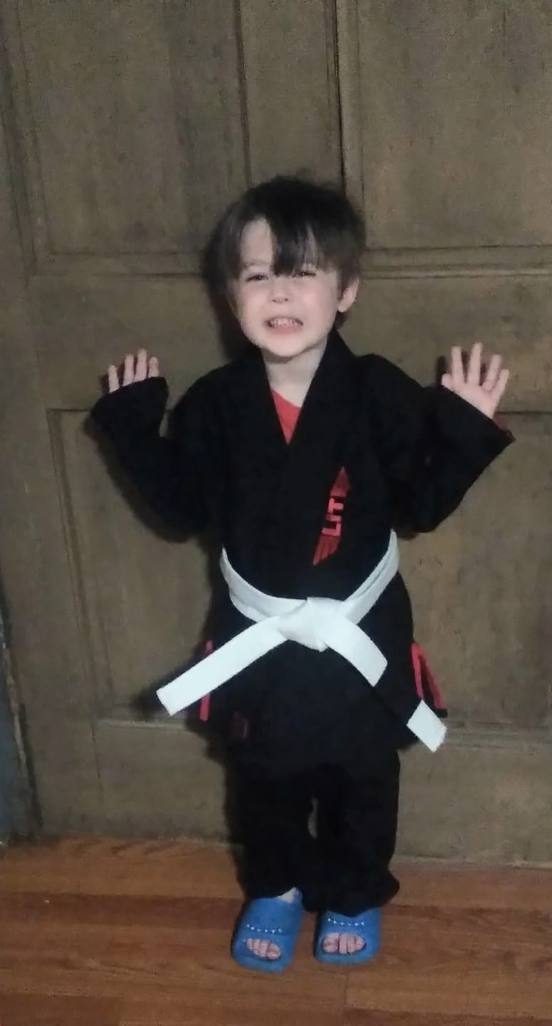 Customer photo review of Core Black Brazilian Jiu Jitsu Kids BJJ Gi