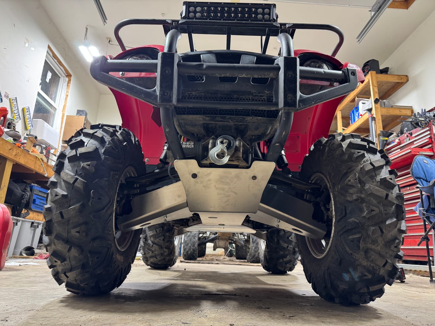 Customer photo review of Full Frame Skid Plate Kit — Yamaha Grizzly 660 (2002—08)