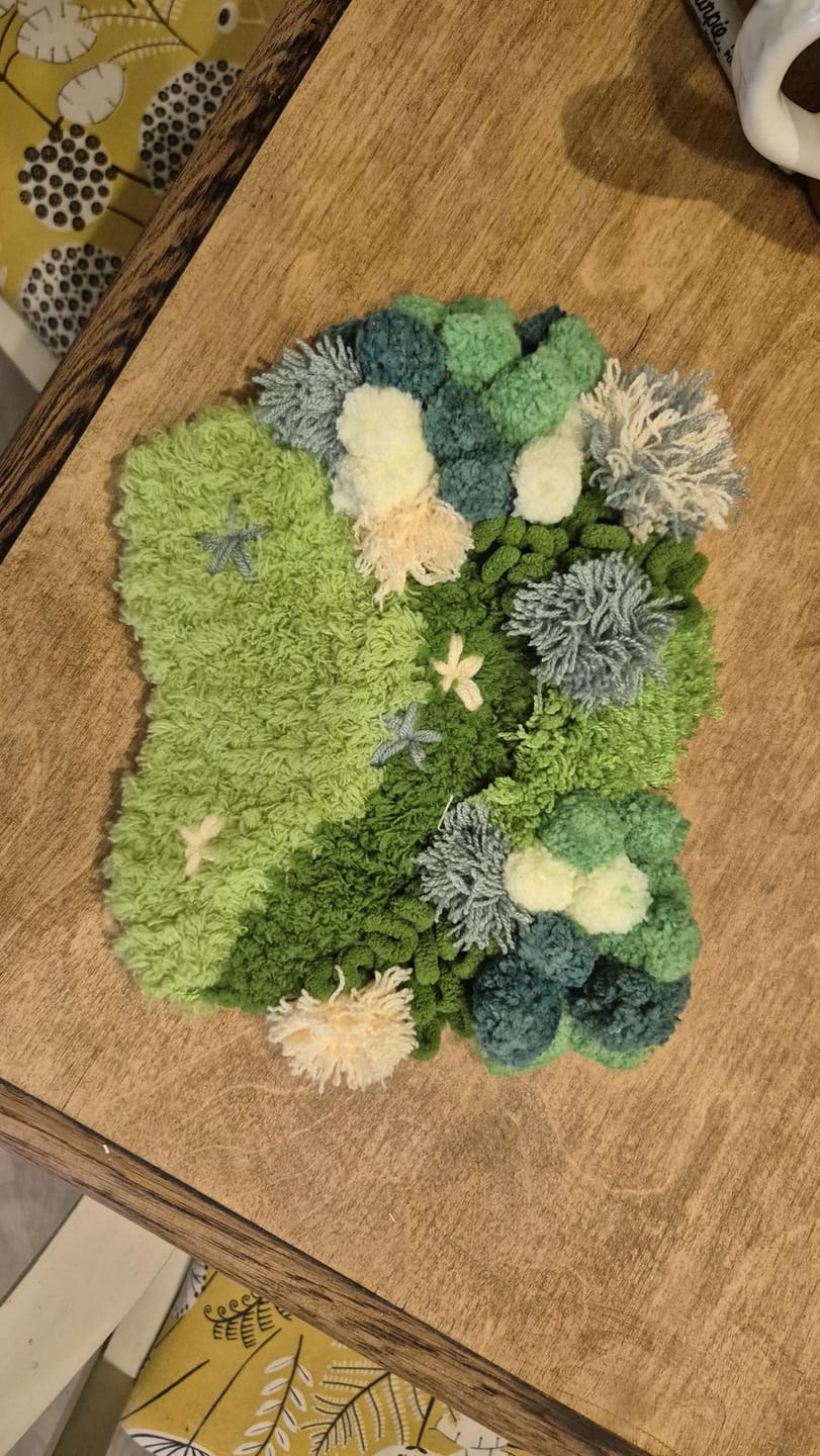 Customer photo review of GREEN OASIS - Moss Coaster Kit