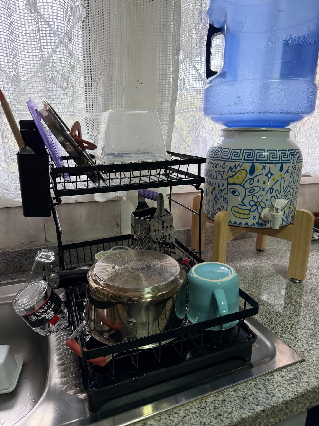 Customer photo review of Escurridor De Platos 2 Niveles Secador Desmontable Loza Inoxidable Rack