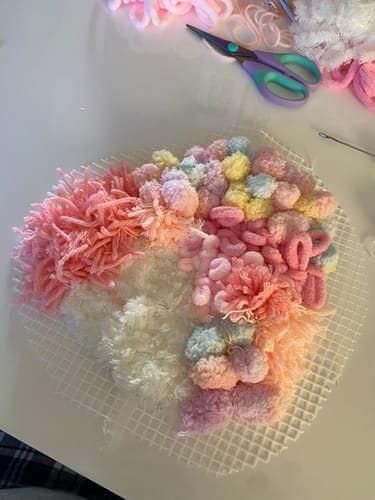 Customer photo review of COTTON CANDY - Moss Coaster Kit