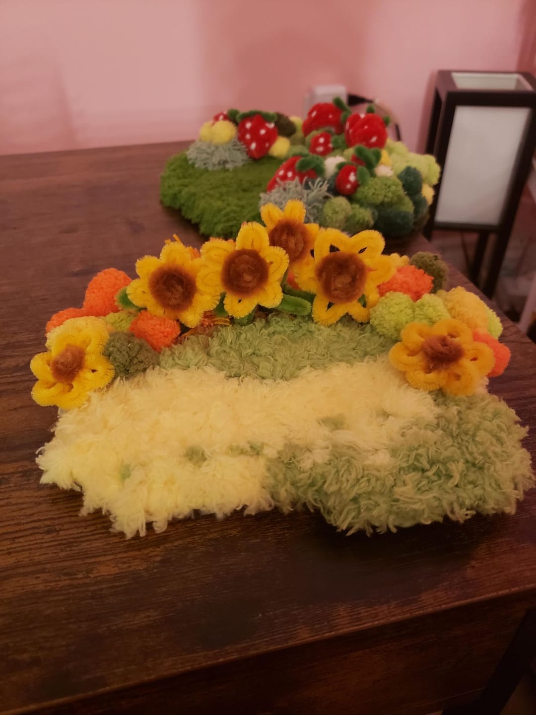 Customer photo review of SUNFLOWER - Moss Coaster Kit