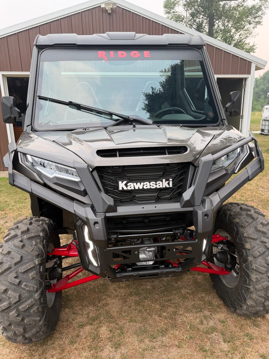 Customer photo review of Genuine OEM New Kawasaki Ridge Brush Guard 99994-2094