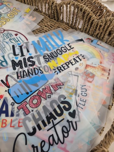 Customer photo review of DTF Transfers Upload Your Gang Sheet