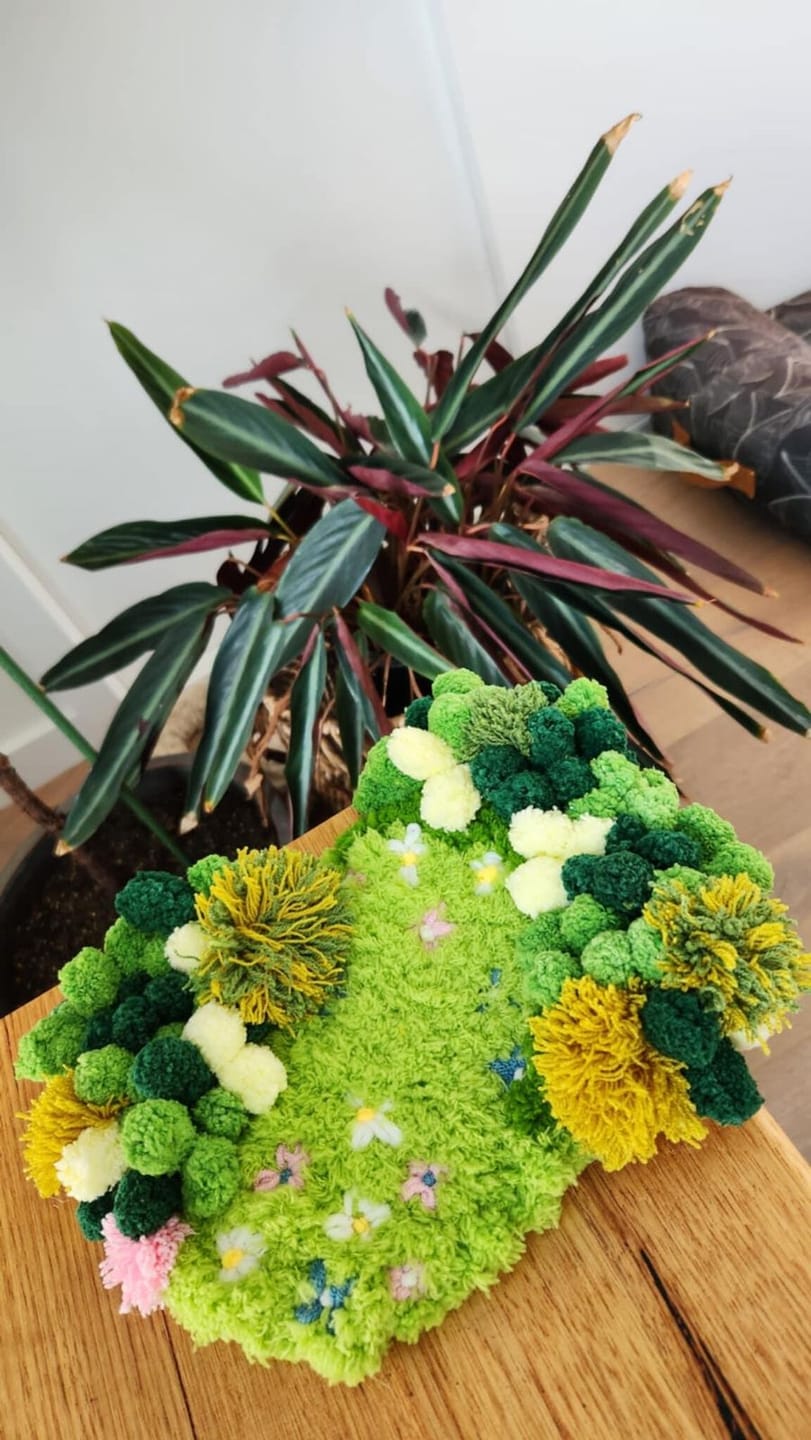 Customer photo review of FLORAL GROVE - Moss Coaster Kit