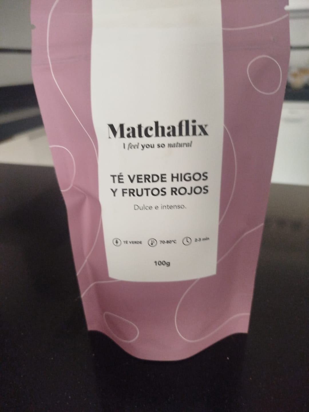 Customer photo review of Té Verde Higos y Frutos Rojos