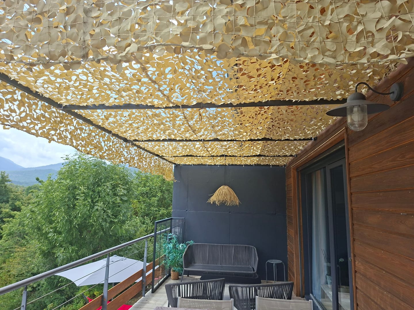 Customer photo review of Filet de camouflage renforcé câble acier