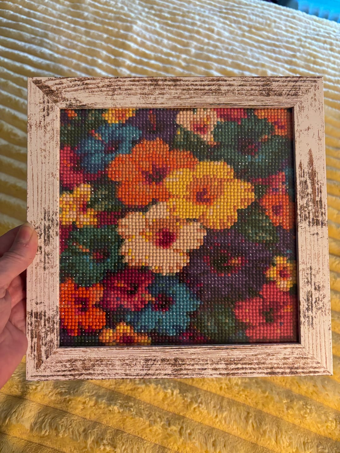 Customer photo review of Hibiscus Bloom Collage (Diamond Painting)