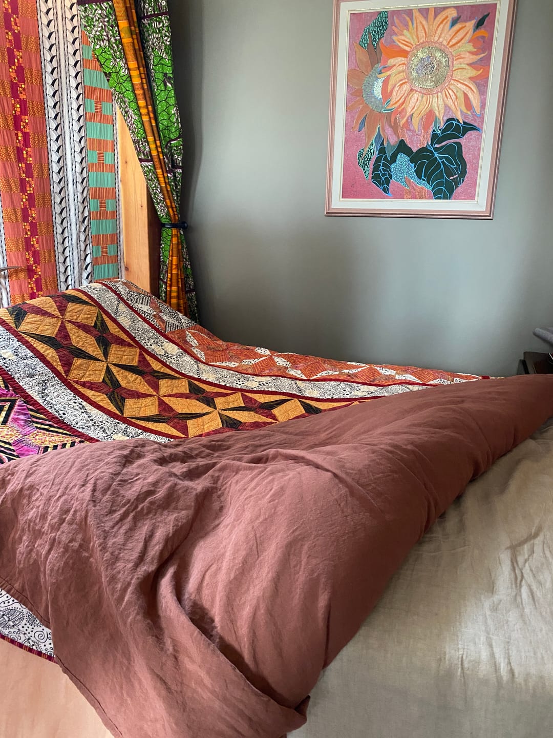 Customer photo review of Sömn Linen Flat Sheet