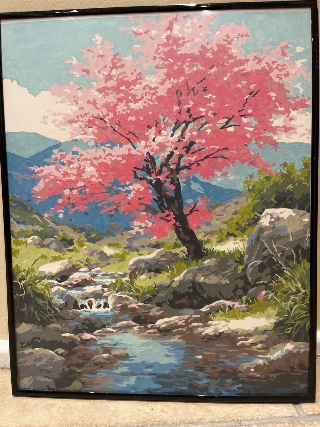 Customer photo review of Cherry blossom tree | Paint by Number