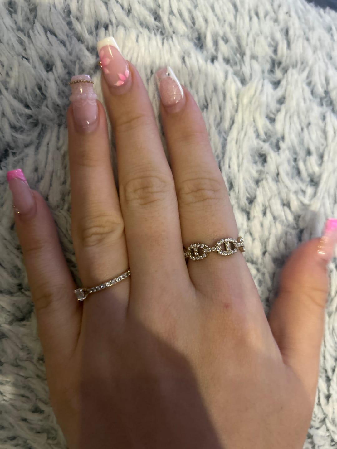 Customer photo review of Pave Flow Deluxe Ring 14K Vergoldet