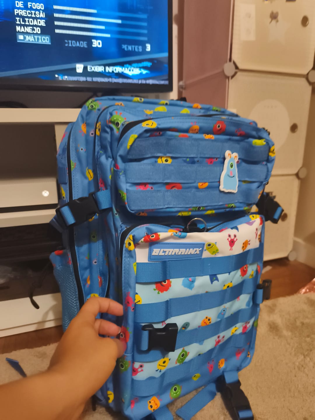 Customer photo review of Mochila Táctica V1 45L All in Monstruos