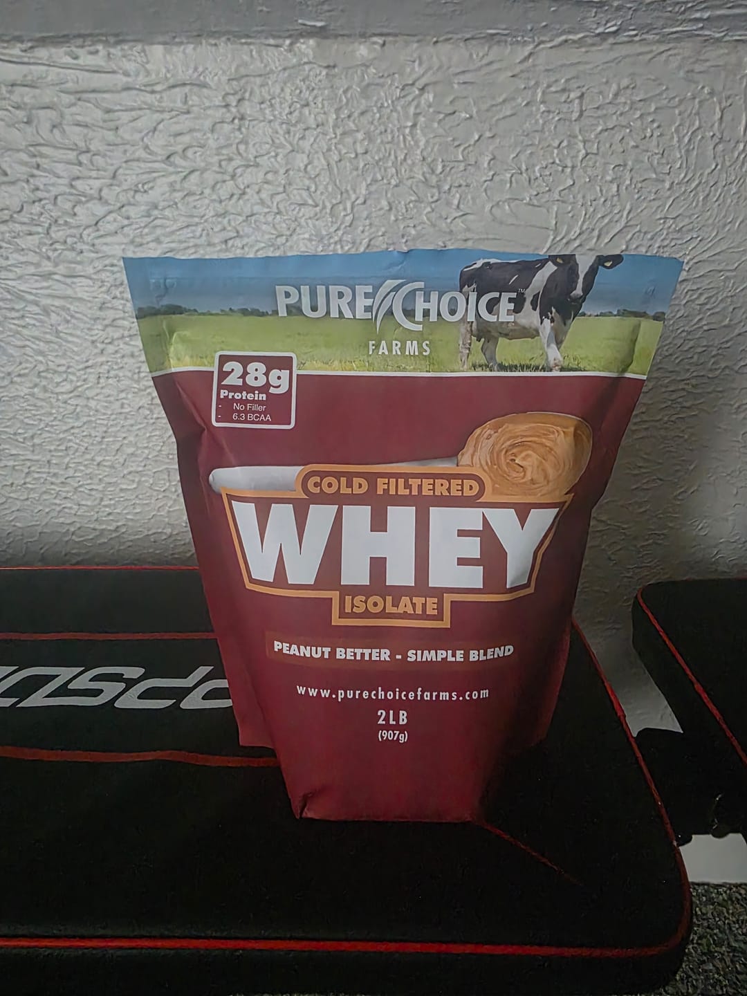 Customer photo review of Whey Protein Isolate Peanut Better