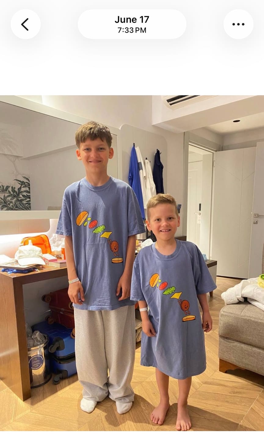 Customer photo review of Burger Bomb — Premium Tee