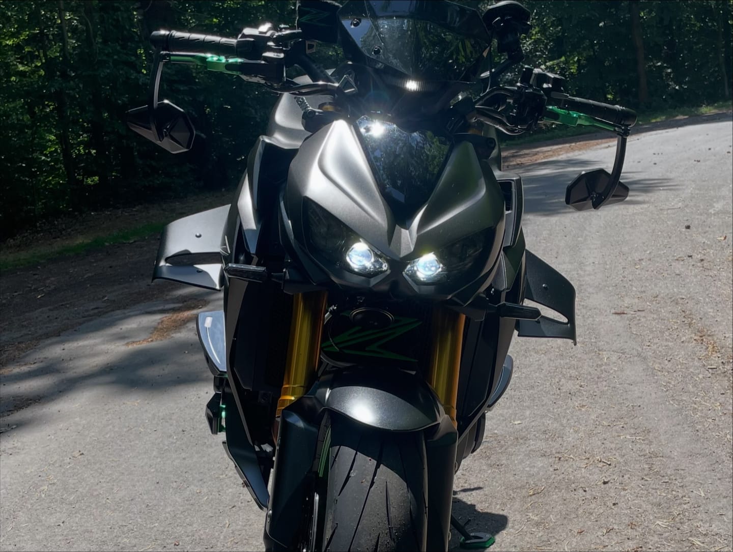 Customer photo review of PUIG D12 Spoiler | mit ABE | matt-schwarz | passend für Kawasaki Z1100 / SE - Modelle (2025-2026)