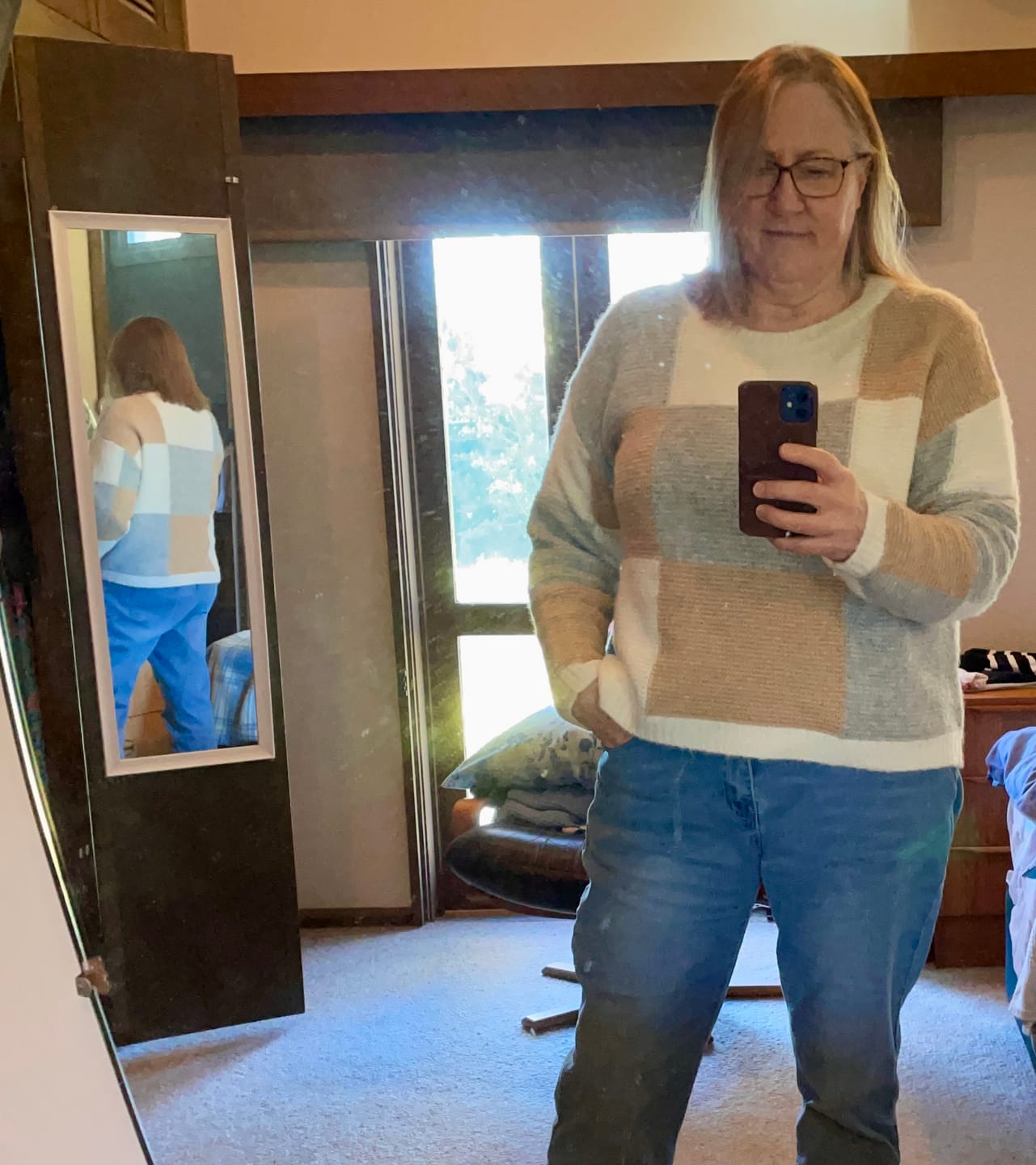 Customer photo review of Vance Knit Jumper in White