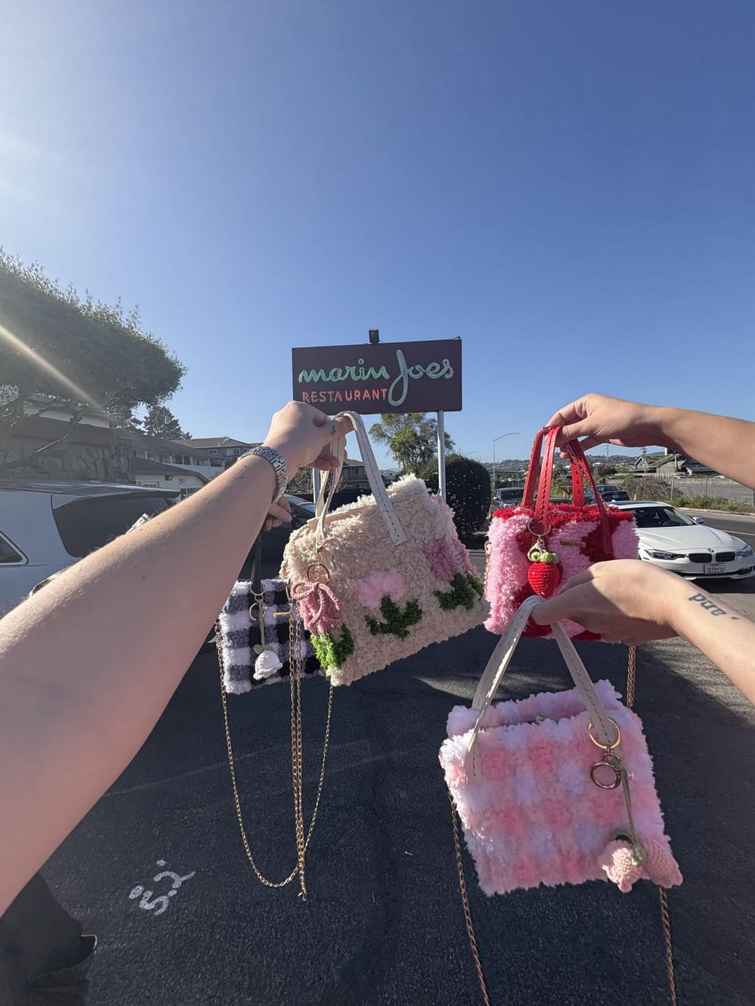 Customer photo review of Pink Gingham - Woven Tote Bag Kit