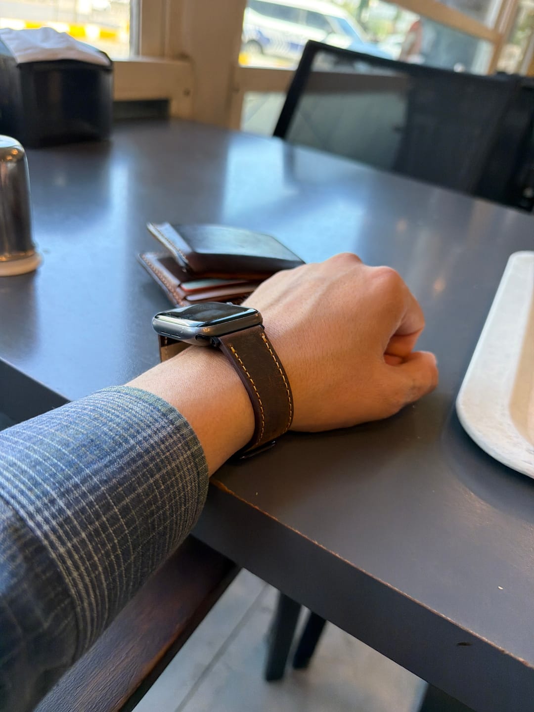 Customer photo review of Apple Watch Deri Kordon Taba - Crazy